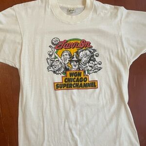 Vintage WGN Chicago Superchannel “Turn On” T-Shirt – Screen Stars Tag – Large
